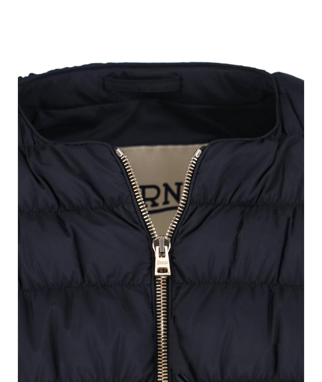 HERNO Черная полиамидовая куртка, фото 4