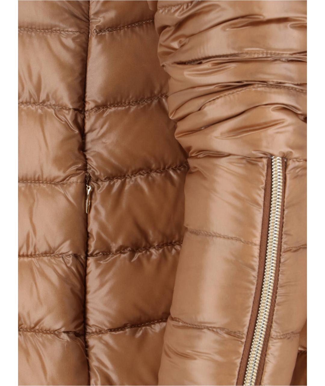 HERNO Коричневый полиамидовый пуховик, фото 4