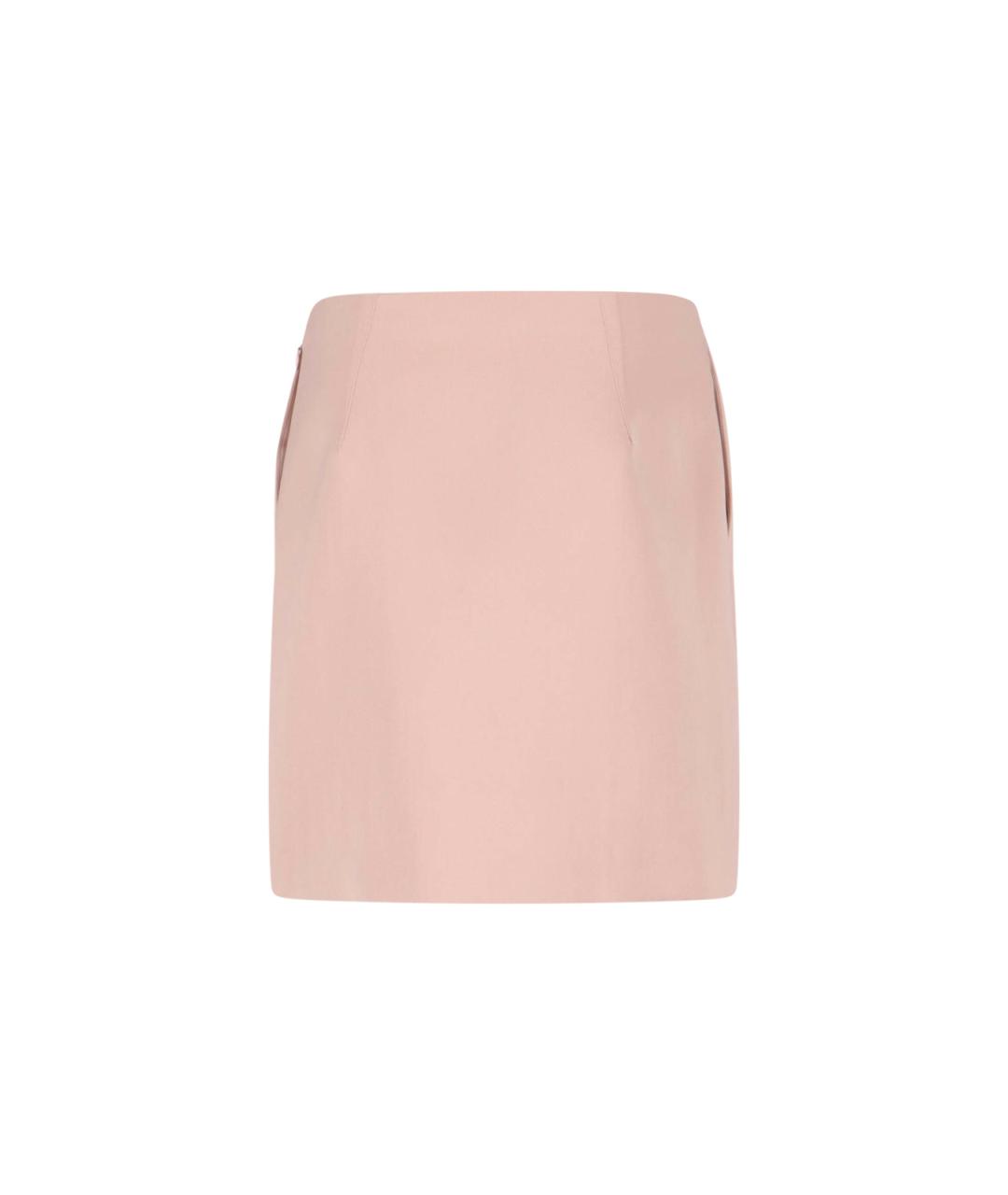 CHLOE Розовая полиэстеровая юбка мини, фото 2