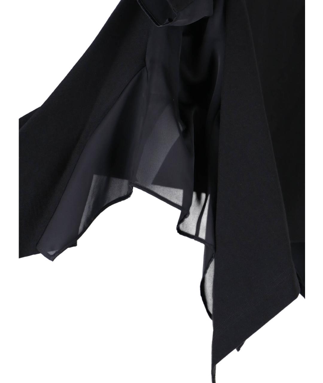 SACAI Черная хлопковая футболка, фото 3