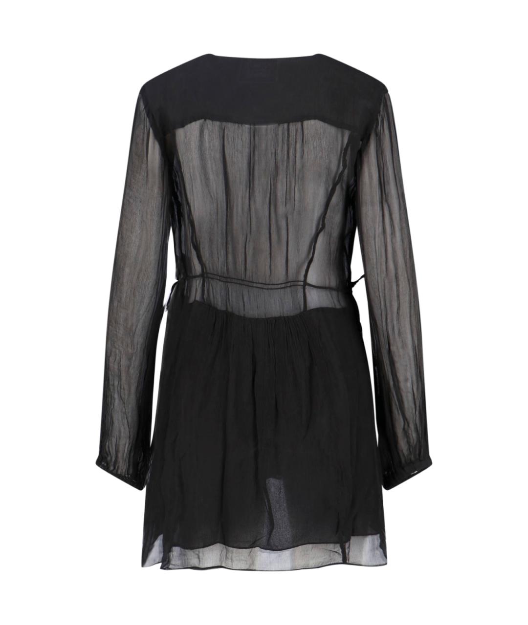 ISABEL MARANT ETOILE Черное вискозное повседневное платье, фото 2