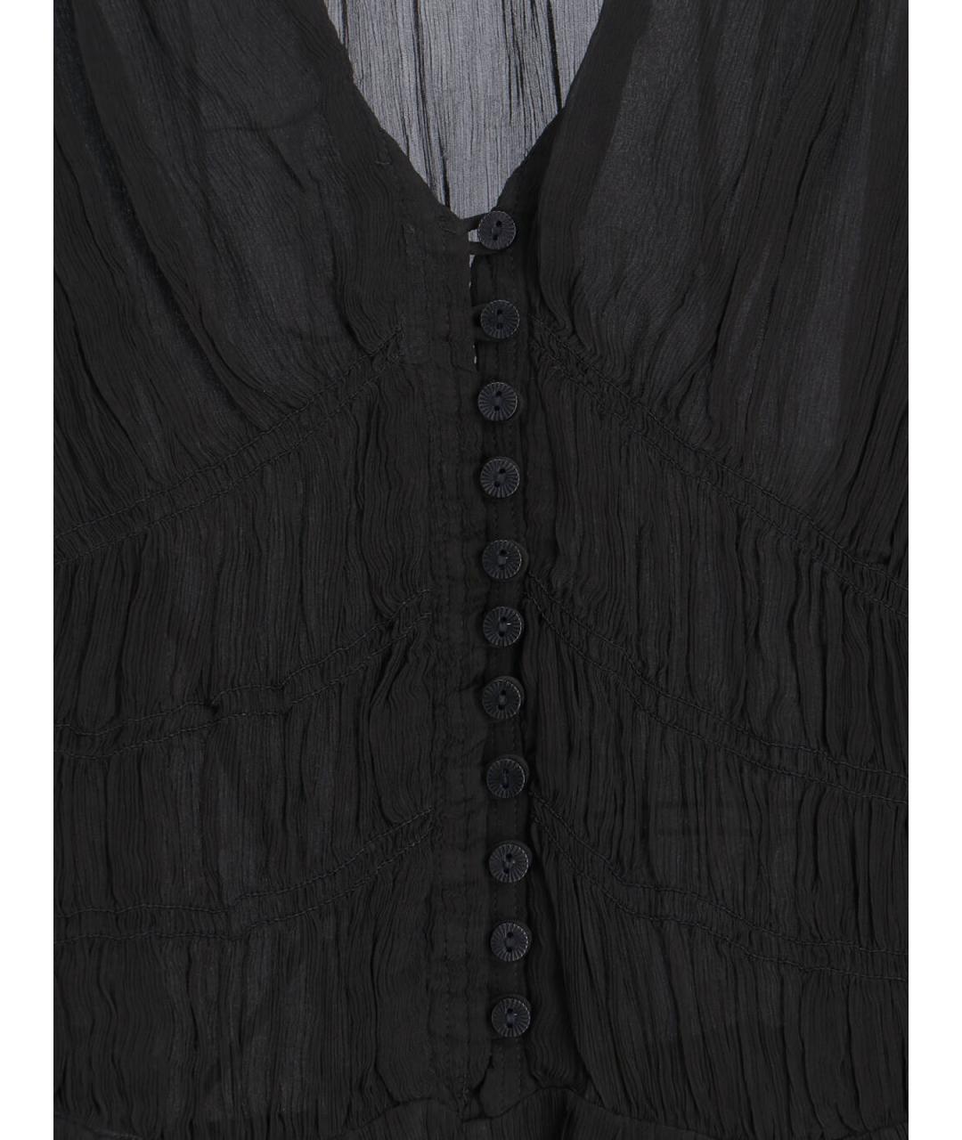 ISABEL MARANT ETOILE Черное вискозное повседневное платье, фото 4
