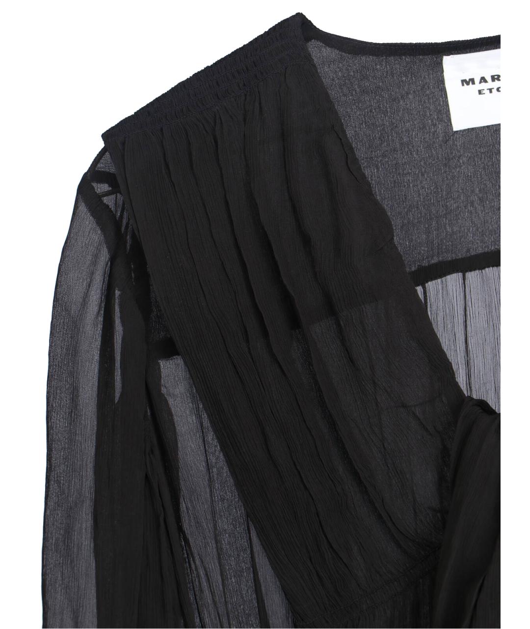 ISABEL MARANT ETOILE Черное вискозное повседневное платье, фото 5