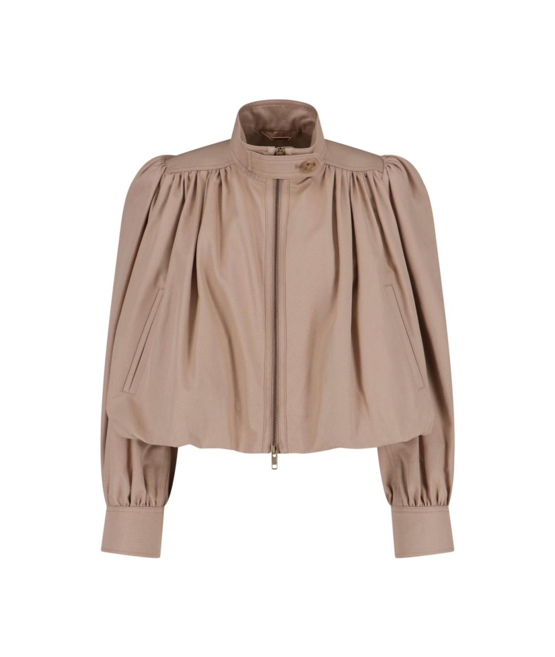 CHLOE Бежевая хлопковая куртка, фото 1