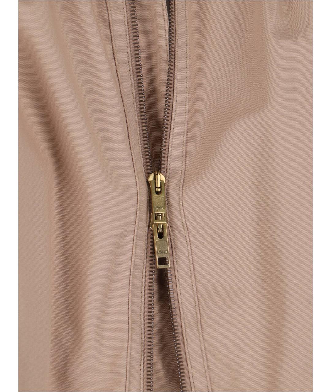 CHLOE Бежевая хлопковая куртка, фото 5