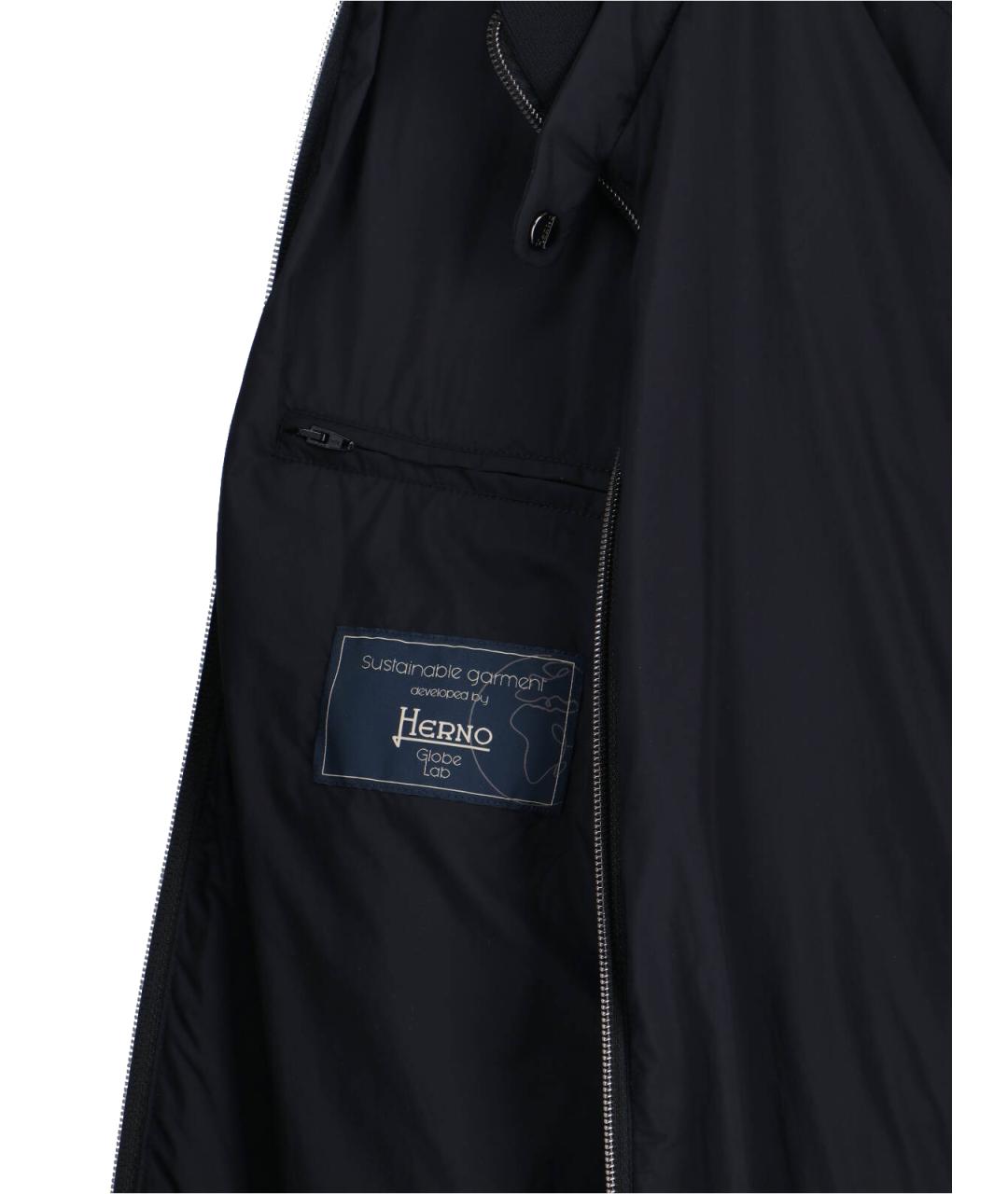 HERNO Черная полиамидовая куртка, фото 5