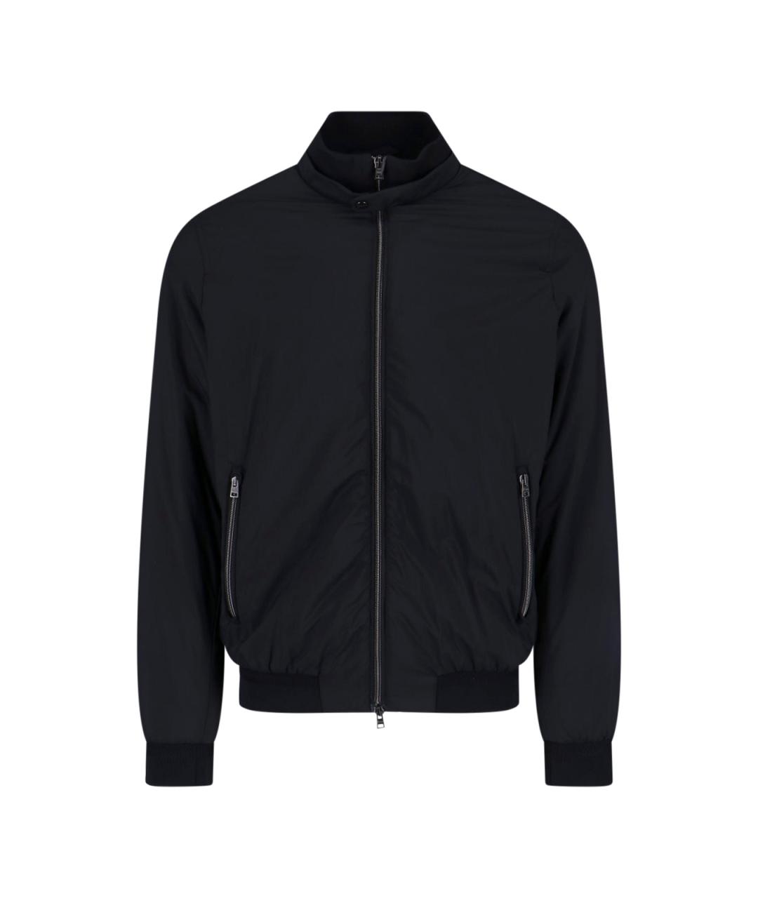 HERNO Черная полиамидовая куртка, фото 1