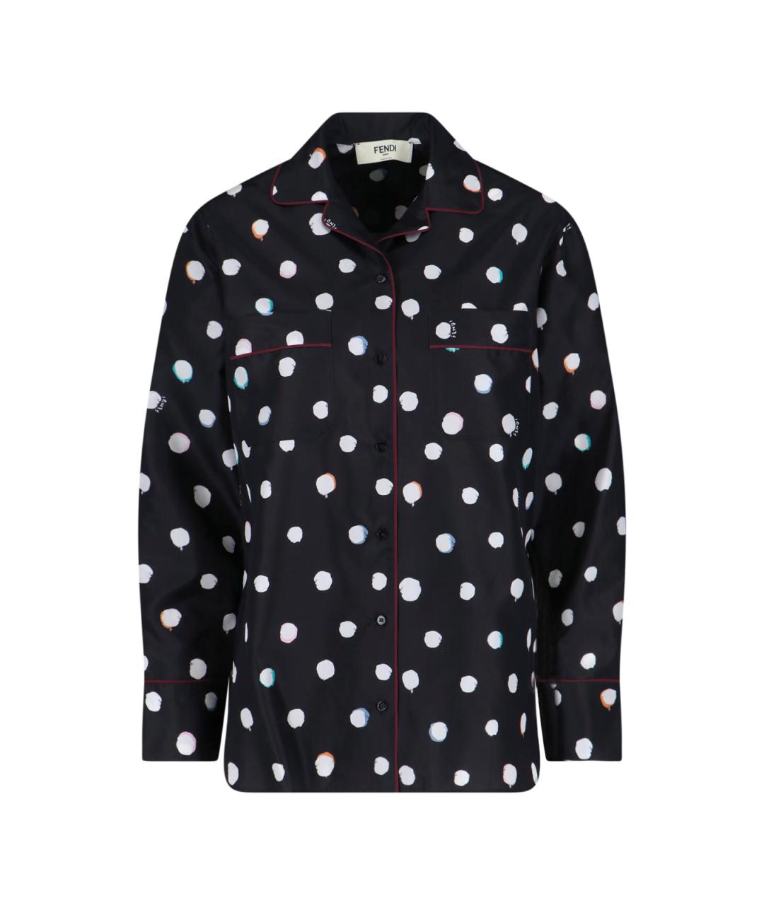 FENDI Мульти шелковая рубашка, фото 1