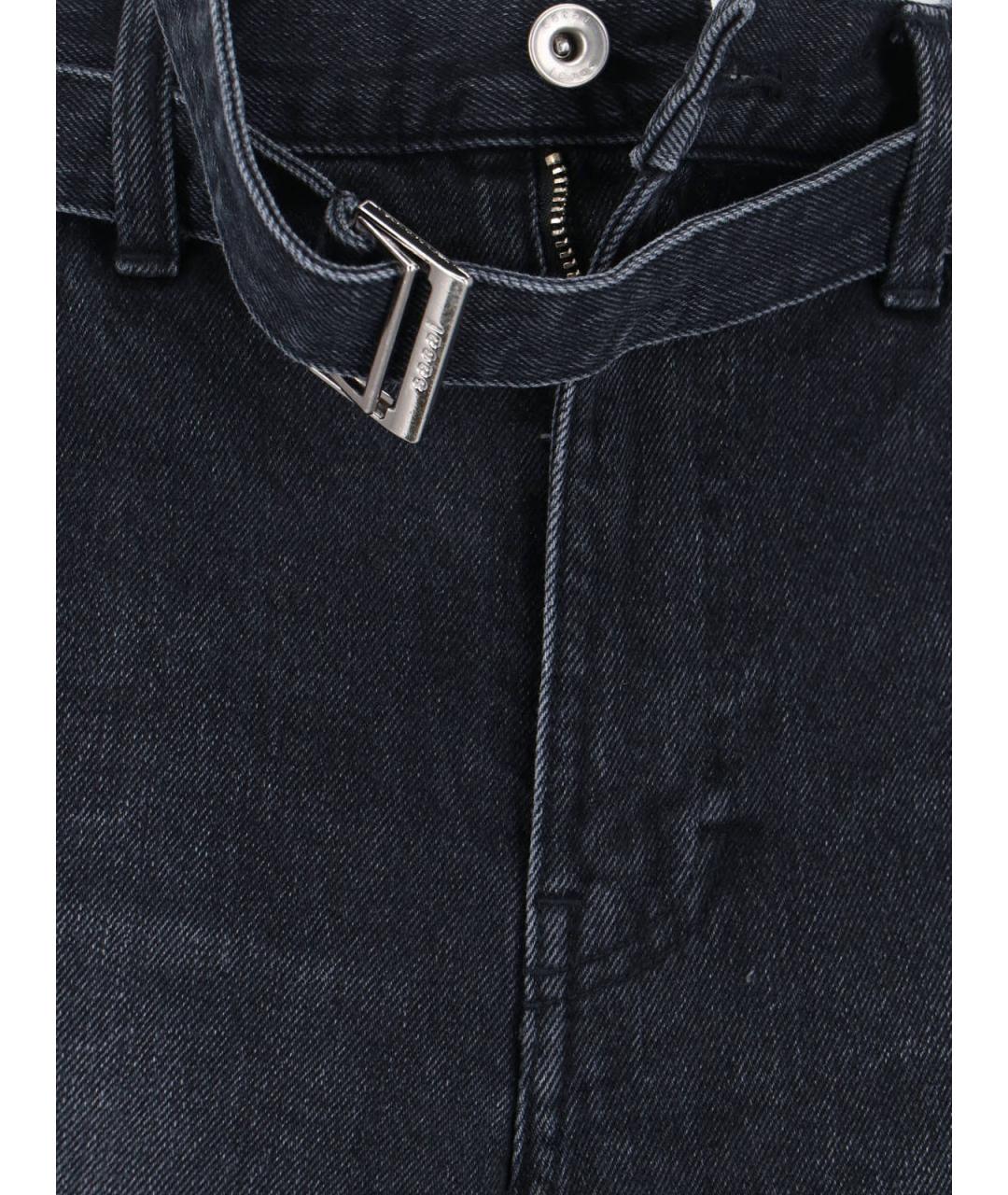 SACAI Черные хлопковые джинсы, фото 5