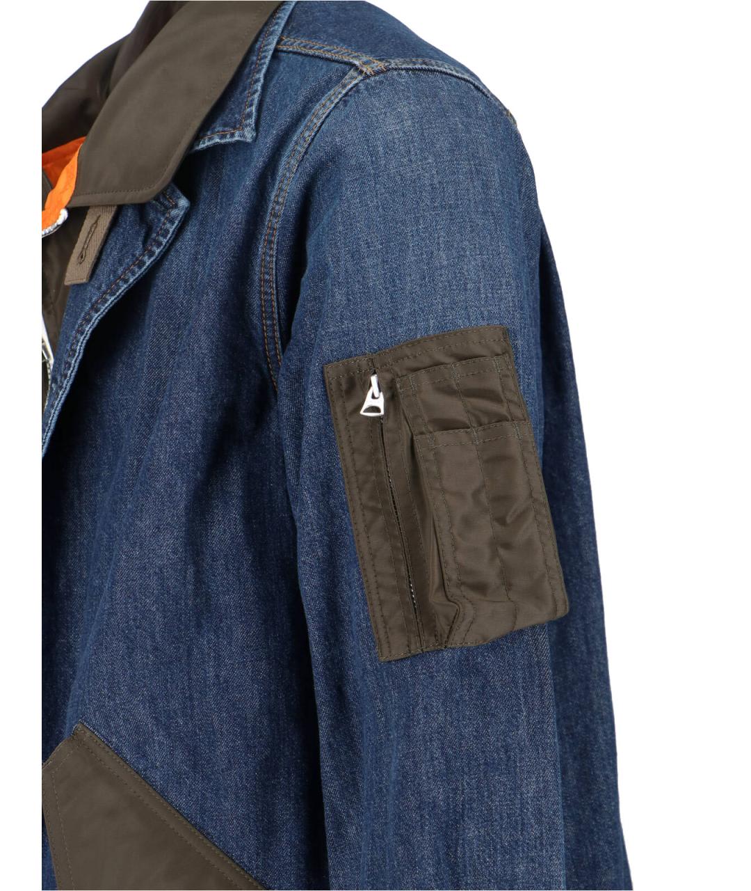 SACAI Синяя хлопковая куртка, фото 4