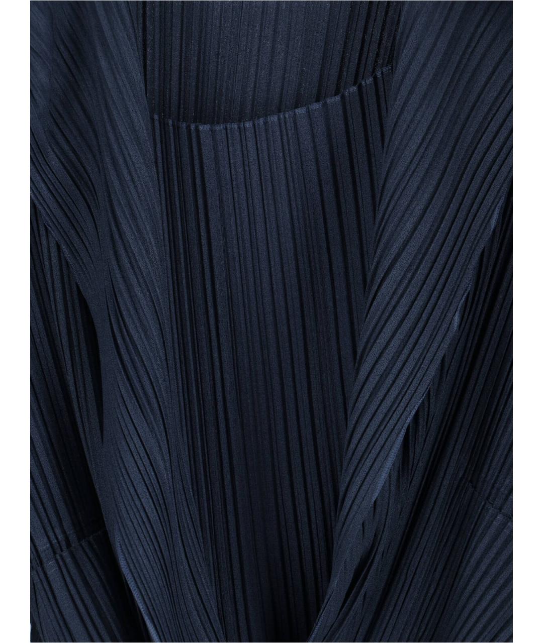 GIORGIO ARMANI Синяя полиэстеровая блузы, фото 5