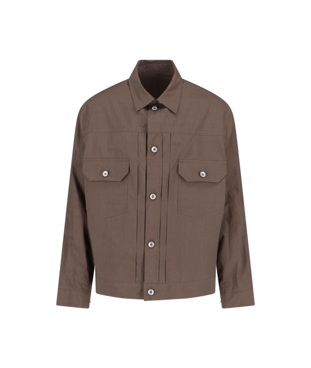 SACAI Коричневая хлопковая куртка, фото 1
