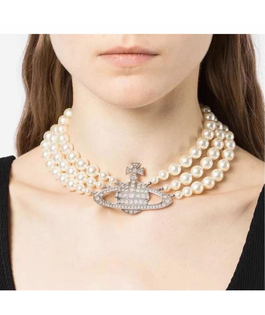 VIVIENNE WESTWOOD Серебряное колье, фото 3
