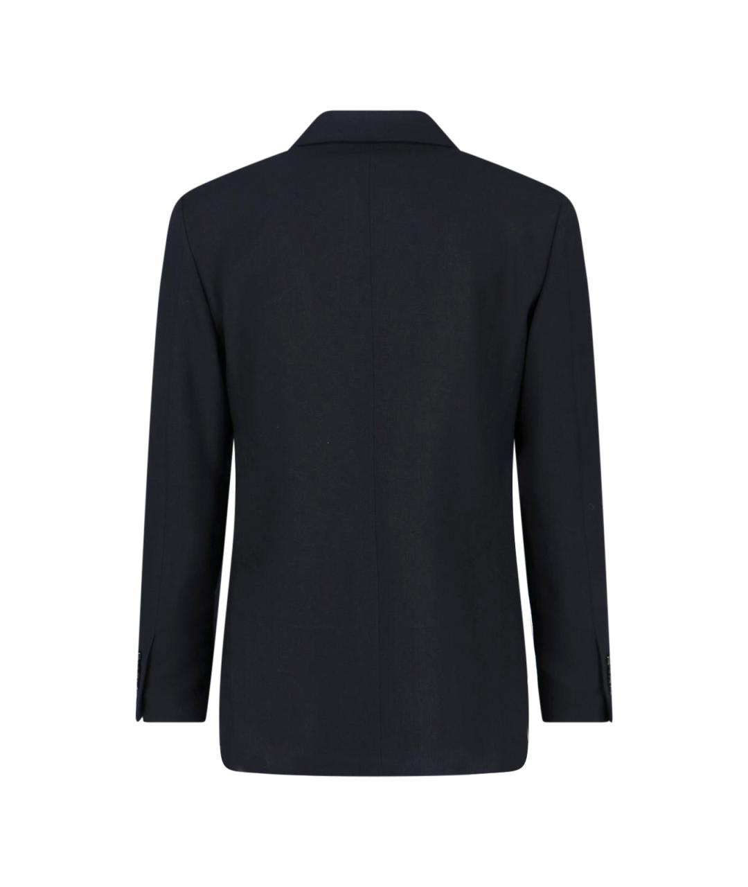 LARDINI Черный шерстяной пиджак, фото 2