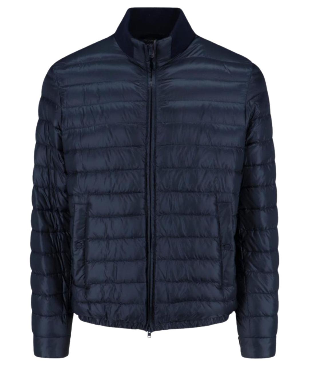HERNO Синий полиамидовый пуховик, фото 1