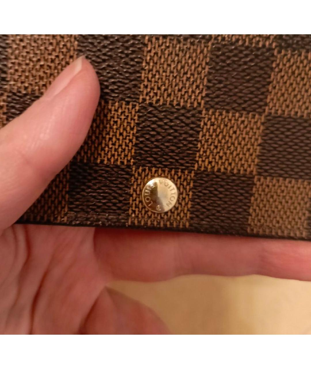 LOUIS VUITTON Коричневый кошелек, фото 5