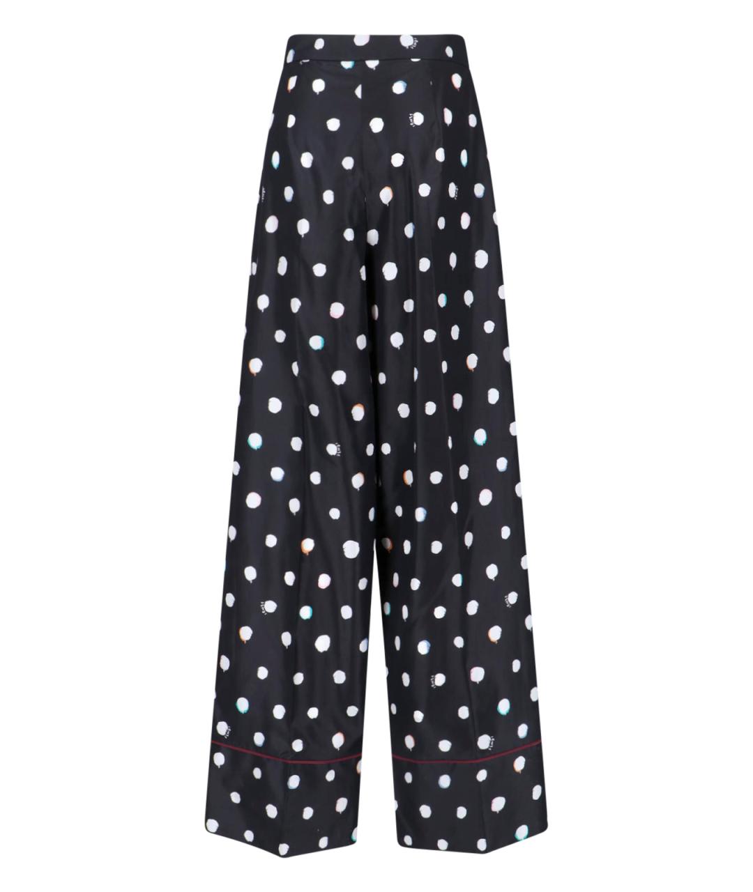 FENDI Мульти шелковые прямые брюки, фото 2