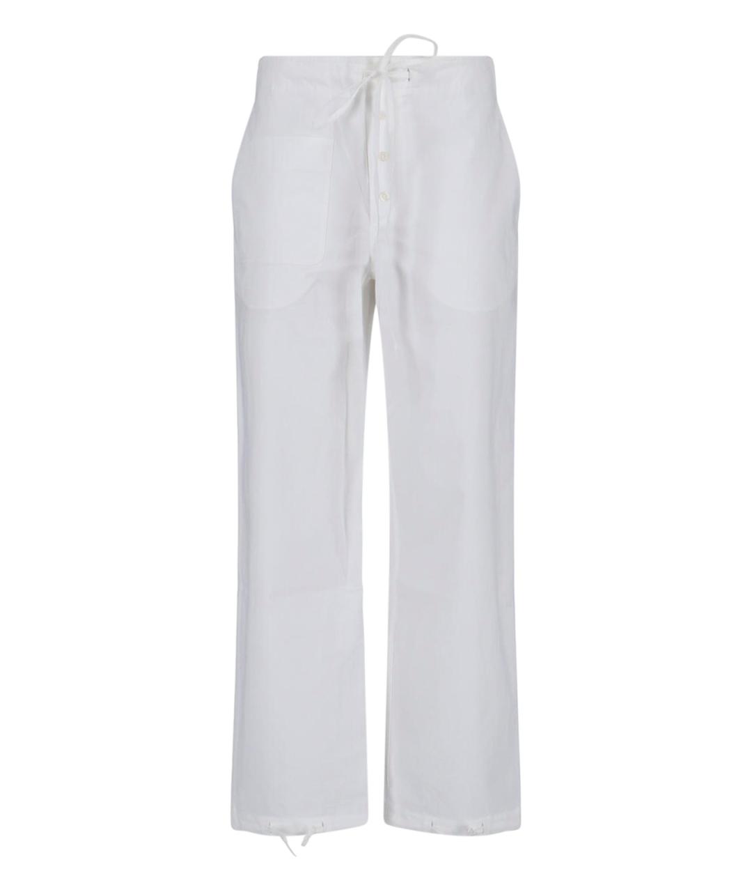 VICTORIA BECKHAM Белые прямые брюки, фото 1