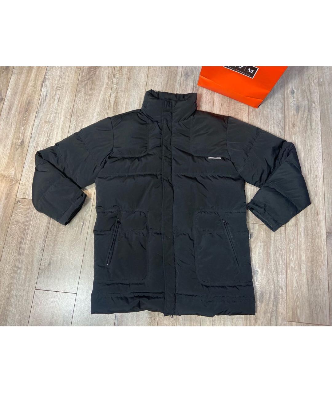 MOSCHINO Черный полиэстеровый пуховик, фото 9