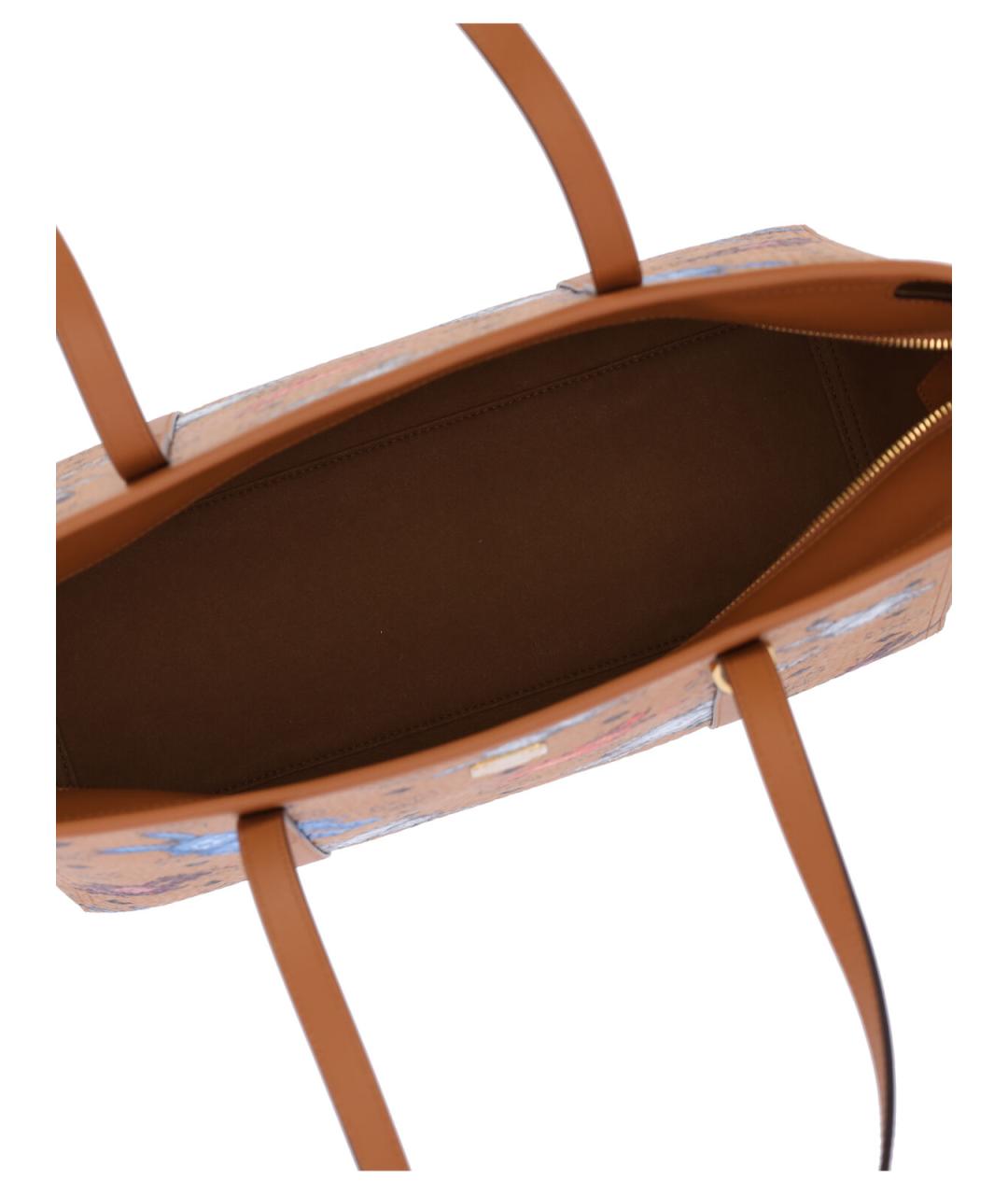 MCM Коричневая сумка тоут из искусственной кожи, фото 4