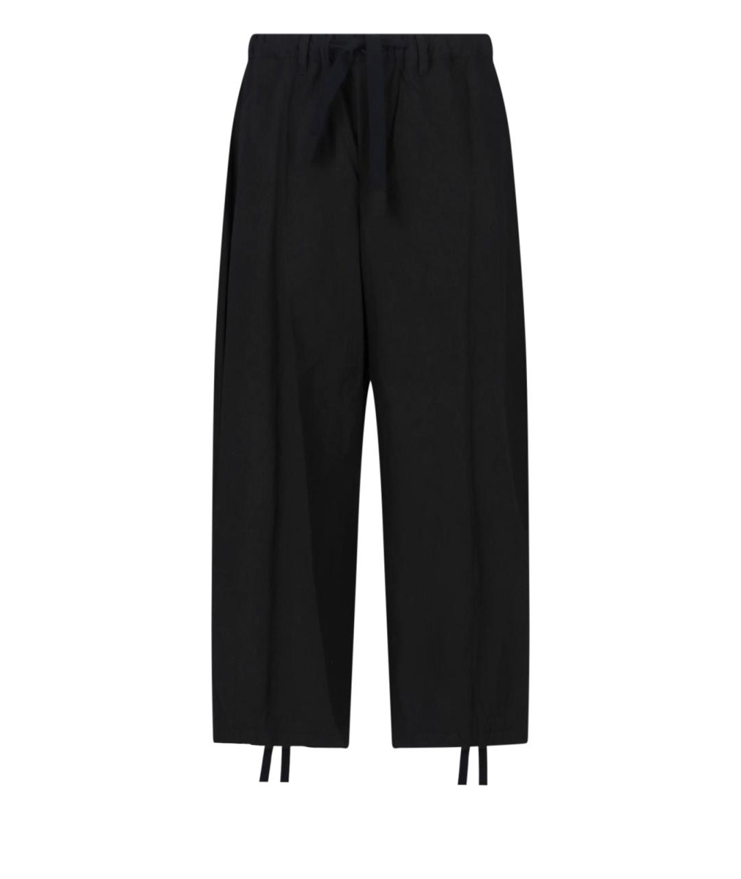 SACAI Черные хлопковые повседневные брюки, фото 1