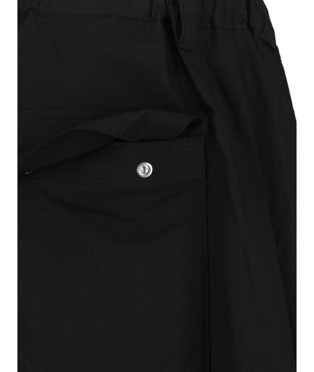 SACAI Черные хлопковые повседневные брюки, фото 4
