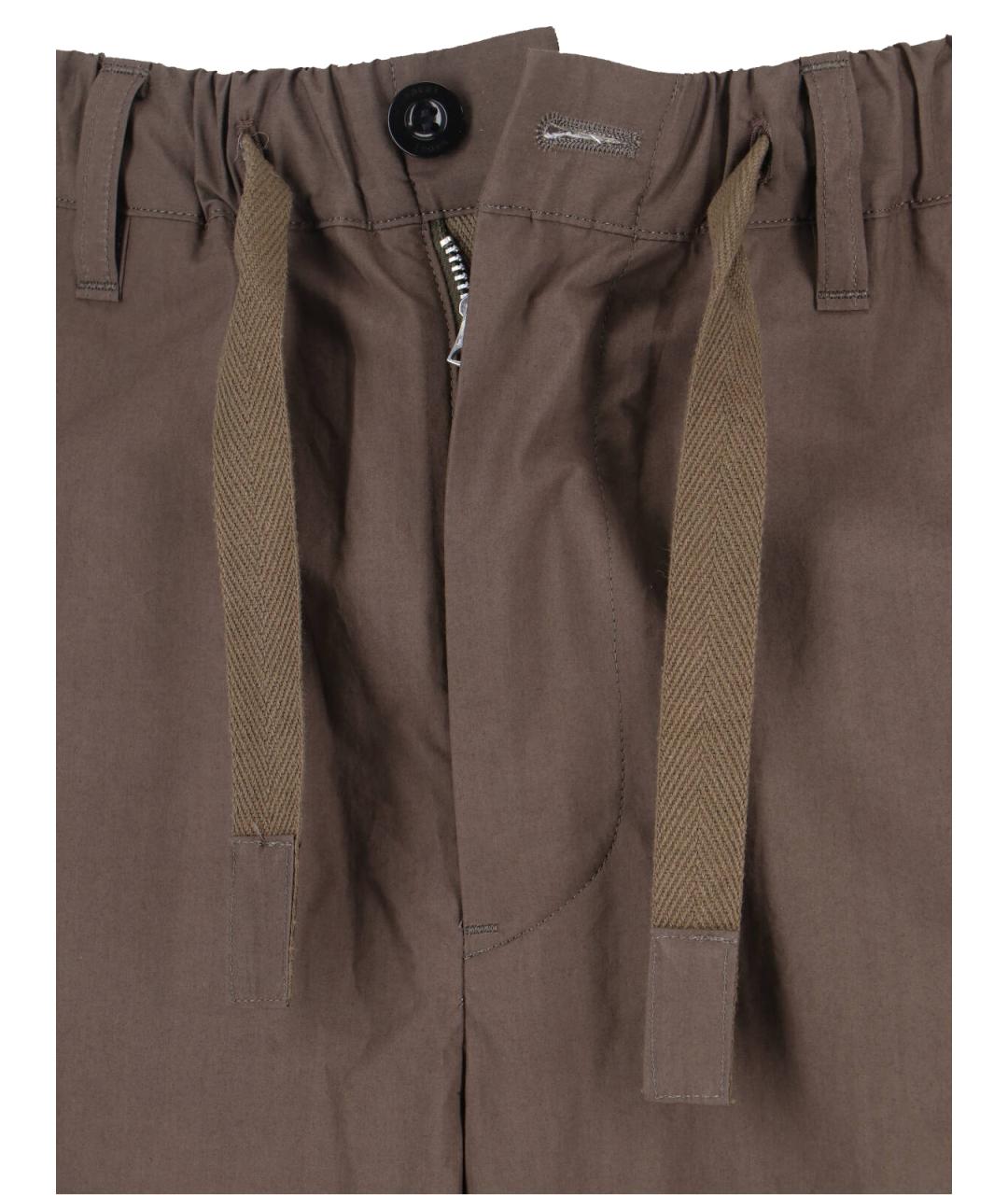 SACAI Бежевые хлопковые повседневные брюки, фото 5