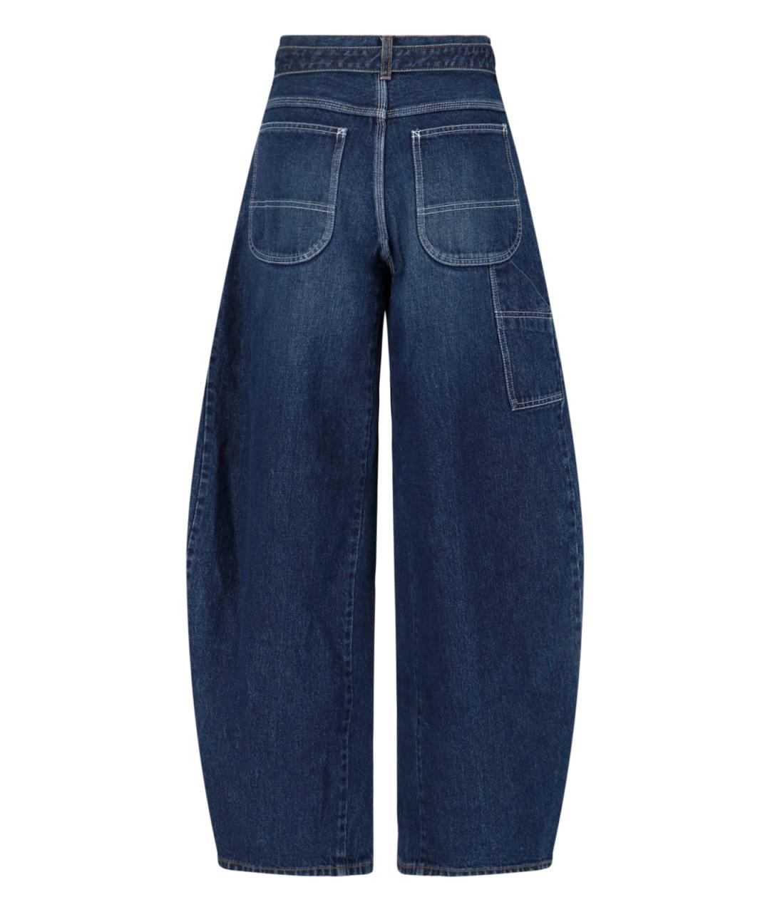 SACAI Синие хлопковые джинсы клеш, фото 2