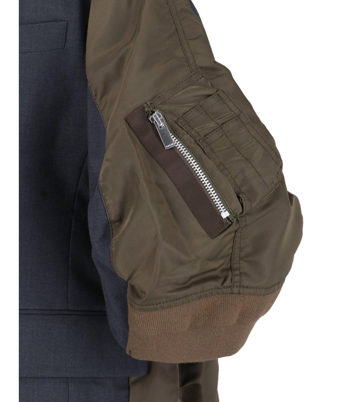 SACAI Серая полиэстеровая куртка, фото 3