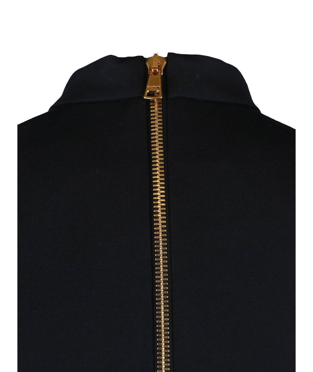 BALMAIN Черное шерстяное повседневное платье, фото 3