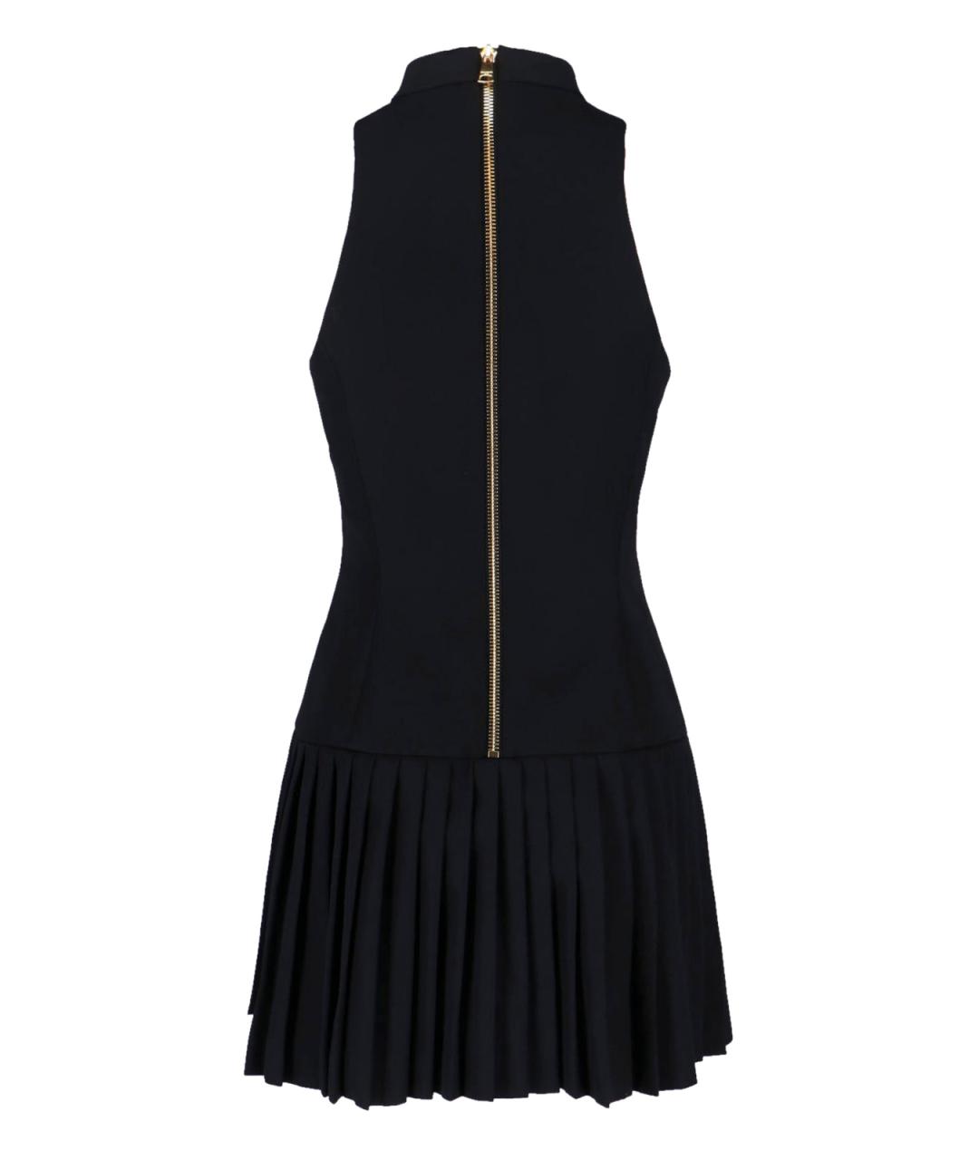 BALMAIN Черное шерстяное повседневное платье, фото 2