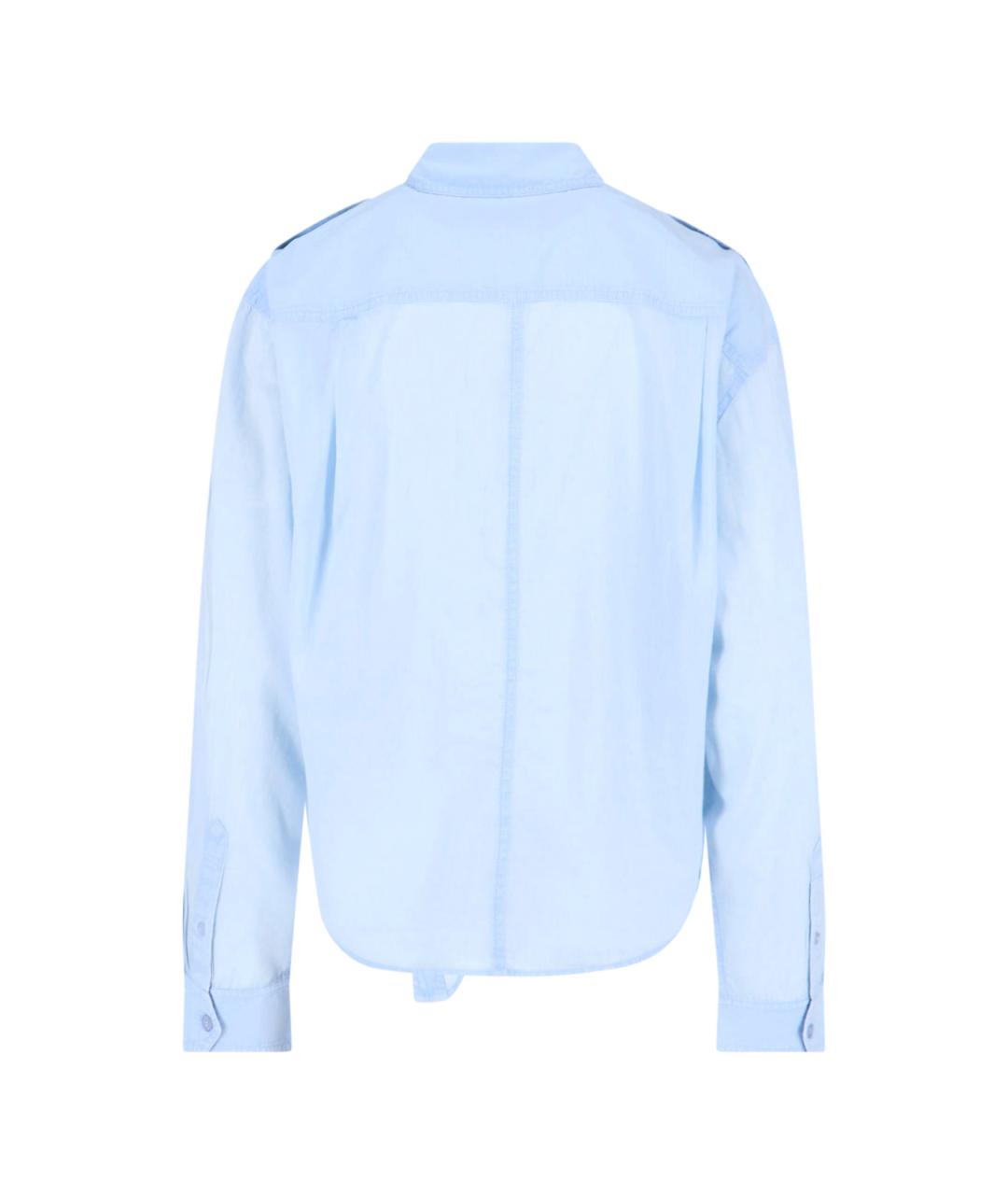 ISABEL MARANT ETOILE Голубая хлопковая рубашка, фото 2