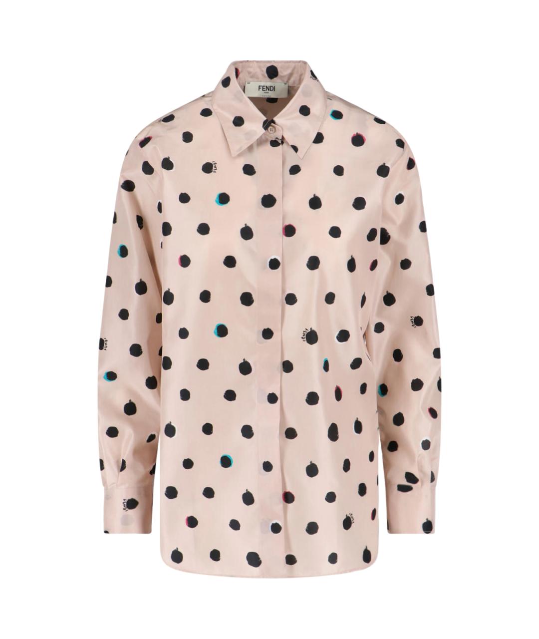 FENDI Мульти шелковая рубашка, фото 1