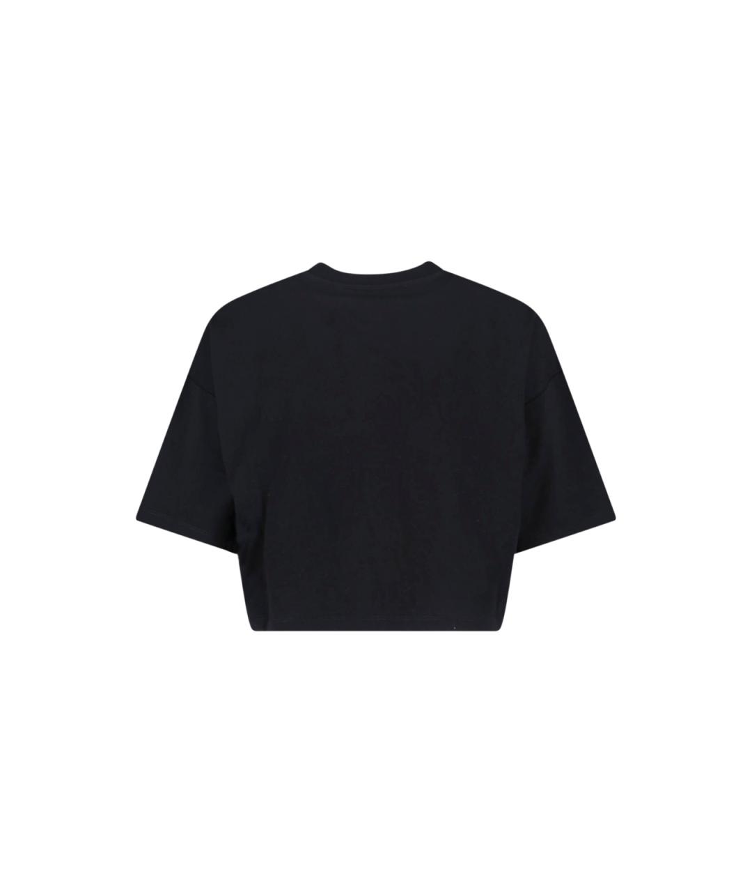 BALMAIN Черная хлопковая футболка, фото 2