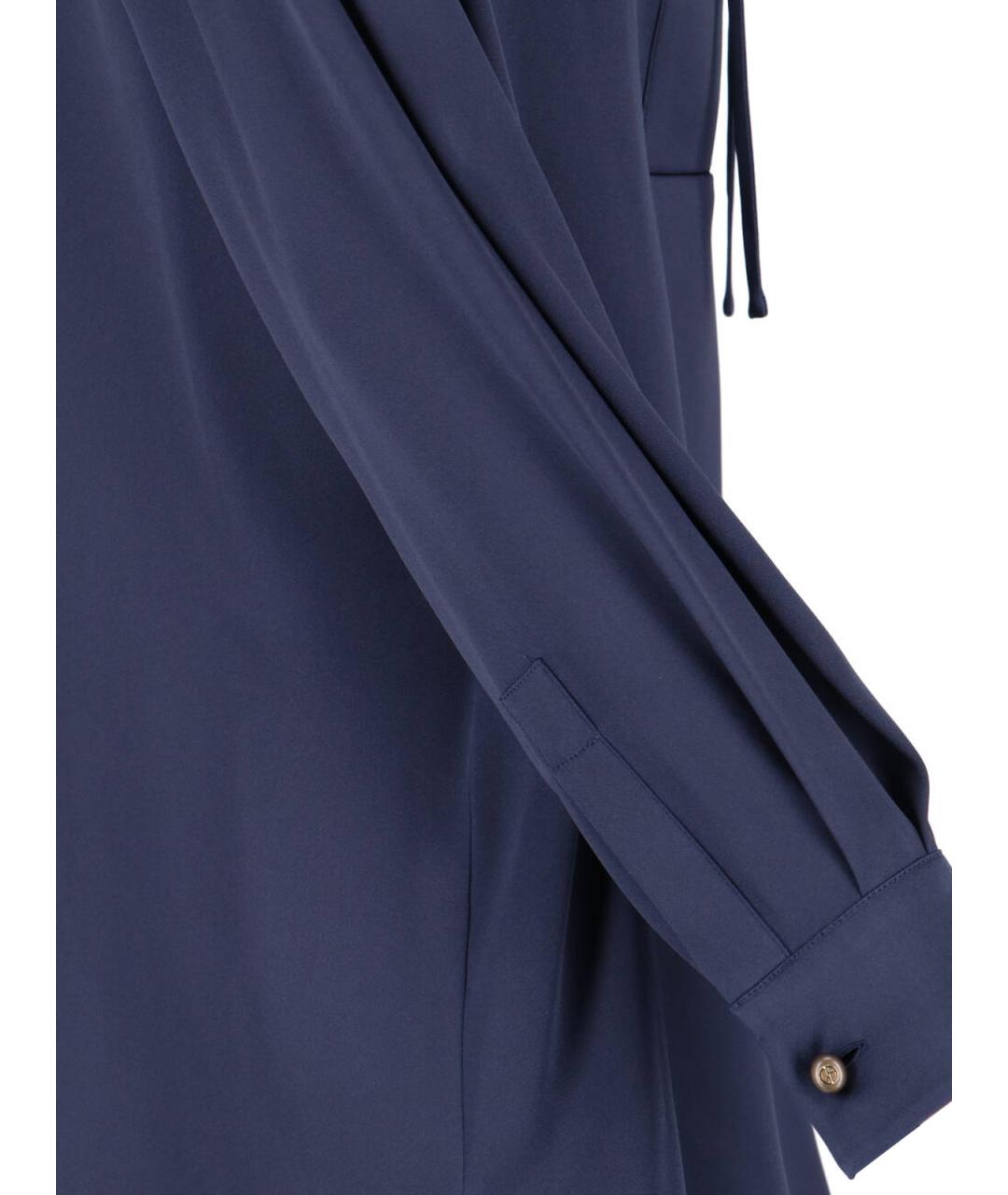 GIORGIO ARMANI Синяя шелковая рубашка, фото 5