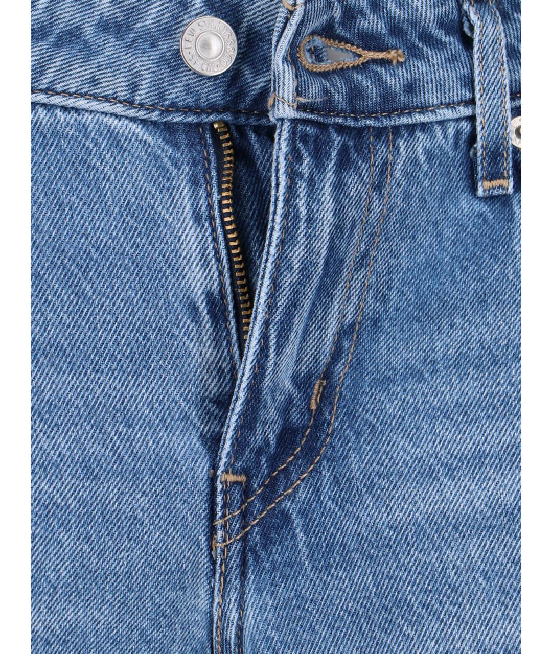 LEVI'S Синие хлопковые джинсы клеш, фото 5