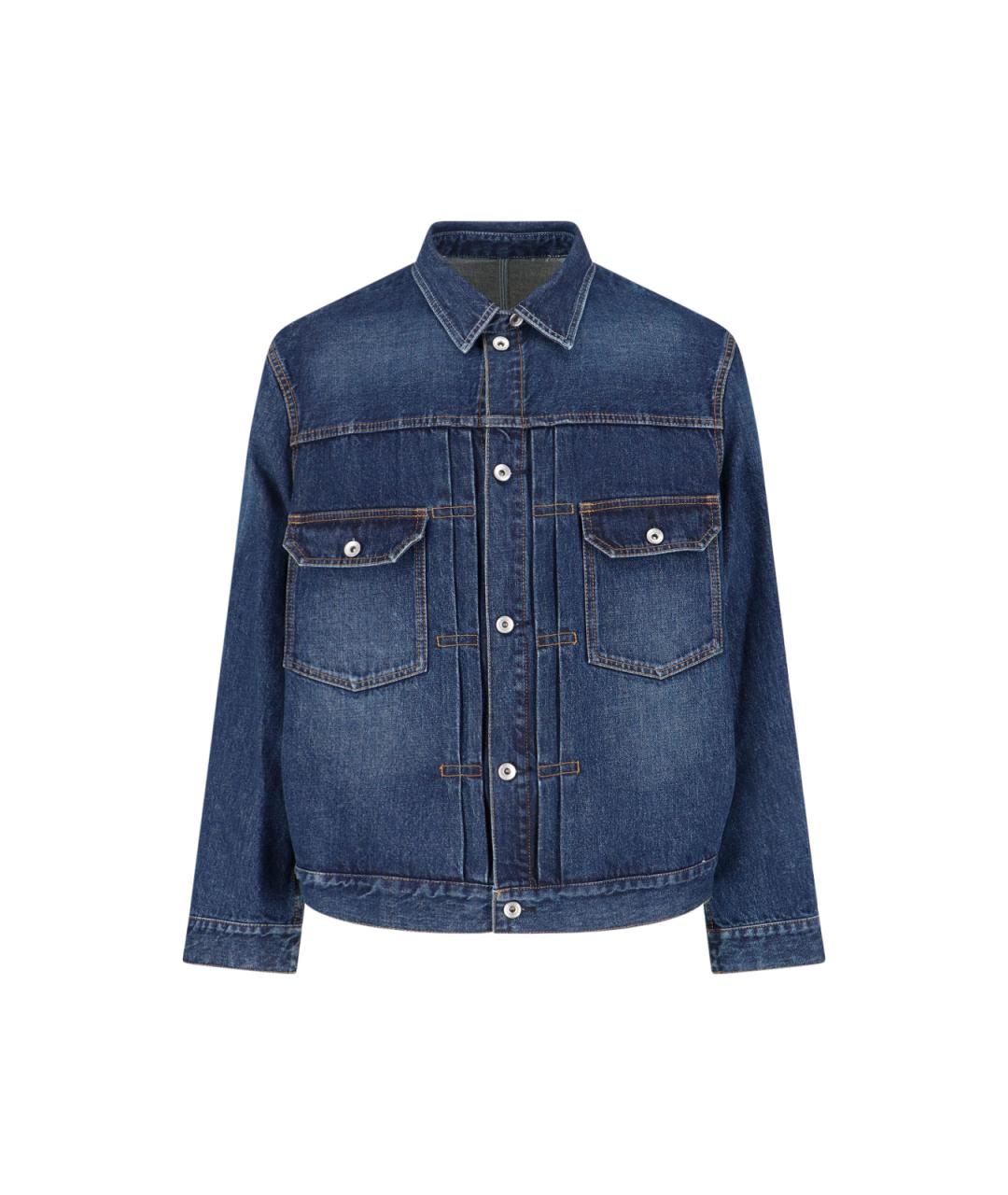 SACAI Синяя хлопковая куртка, фото 1