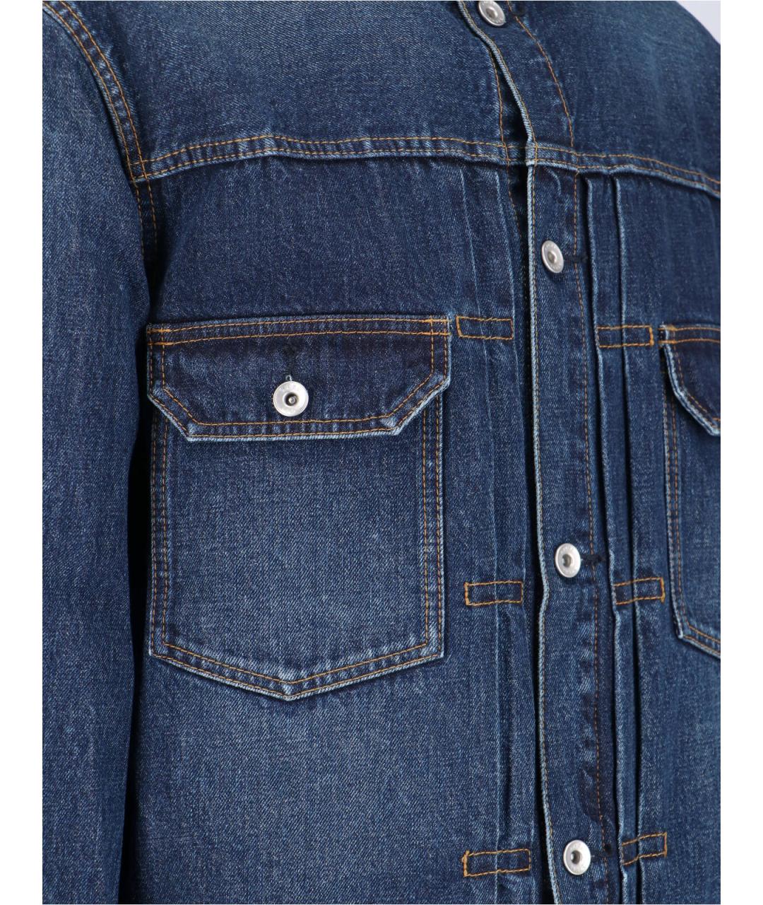 SACAI Синяя хлопковая куртка, фото 5