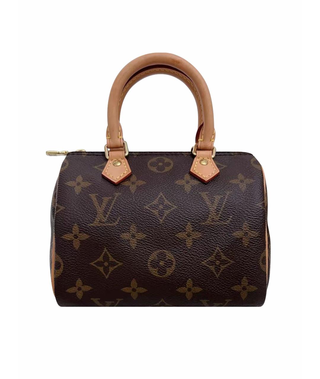 LOUIS VUITTON Коричневая кожаная сумка через плечо, фото 1