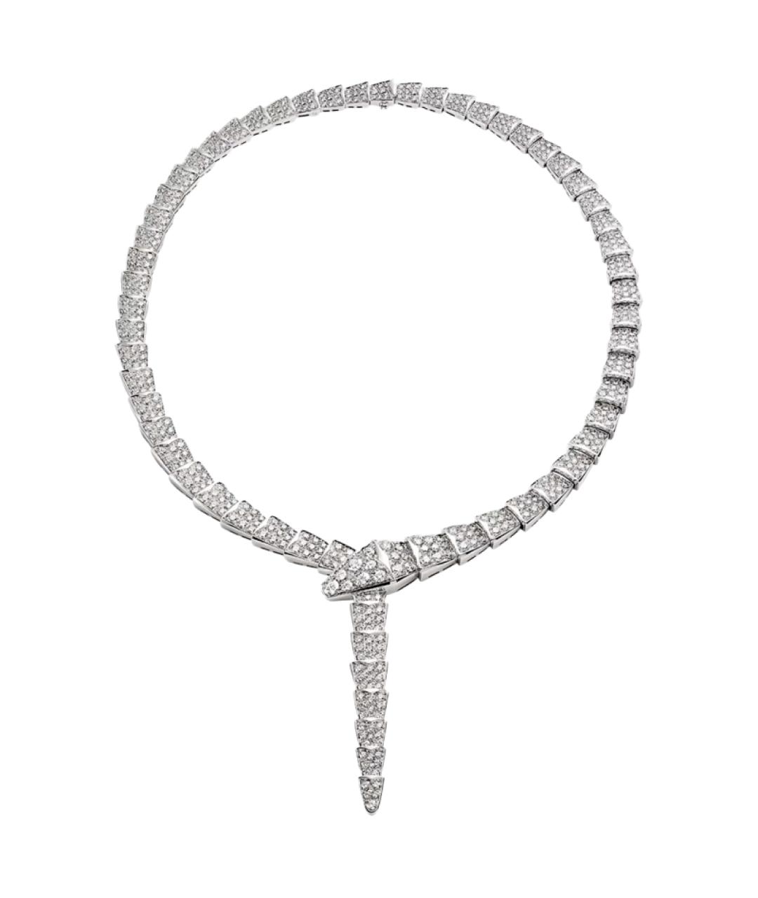 BVLGARI Серебряное колье из белого золота, фото 1