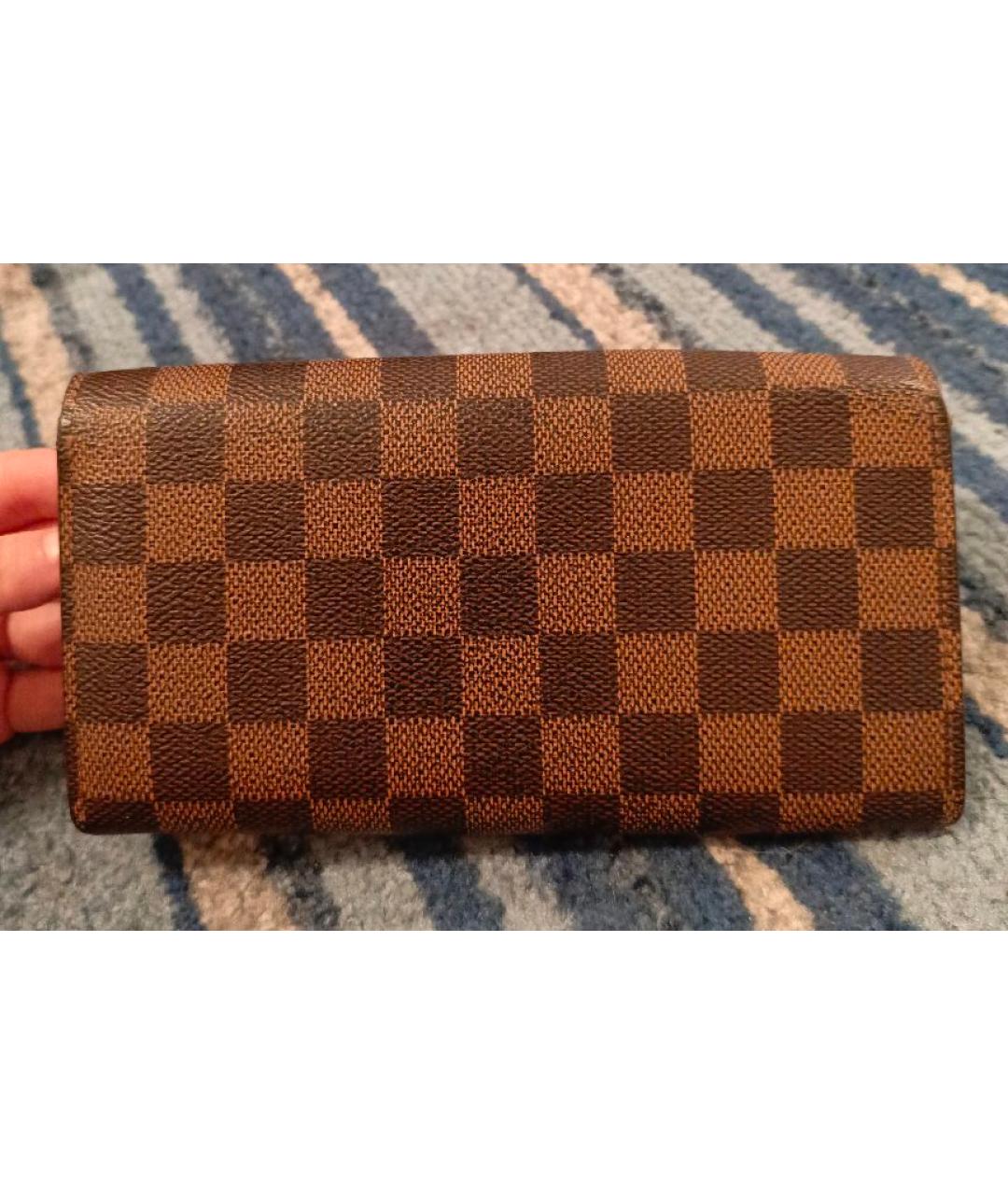 LOUIS VUITTON Коричневый кошелек, фото 2