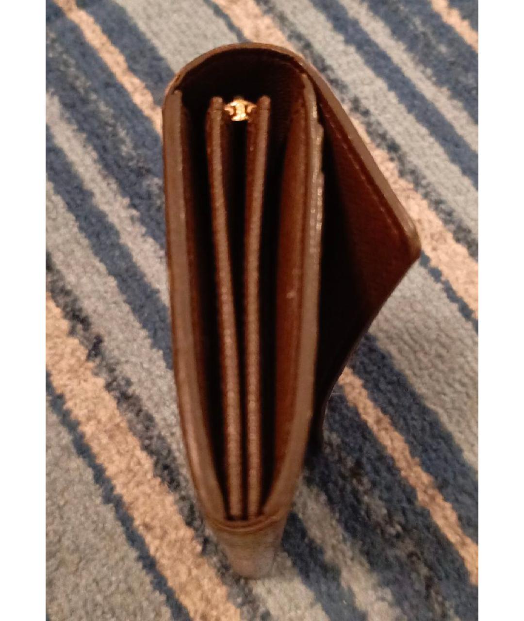 LOUIS VUITTON Коричневый кошелек, фото 6