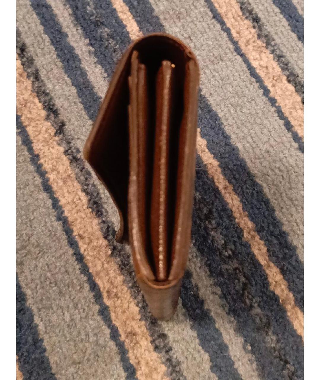 LOUIS VUITTON Коричневый кошелек, фото 5