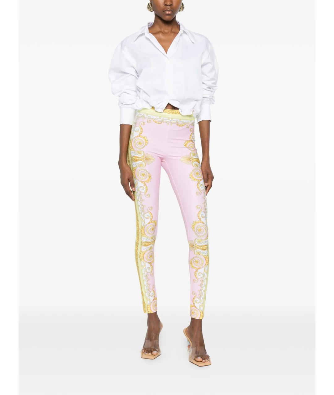 VERSACE Мульти полиамидовые леггинсы и велосипедки, фото 2