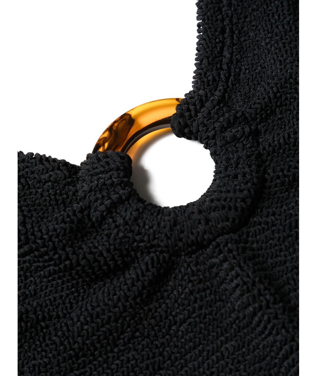 HUNZA G Черный полиамидовый купальник, фото 2