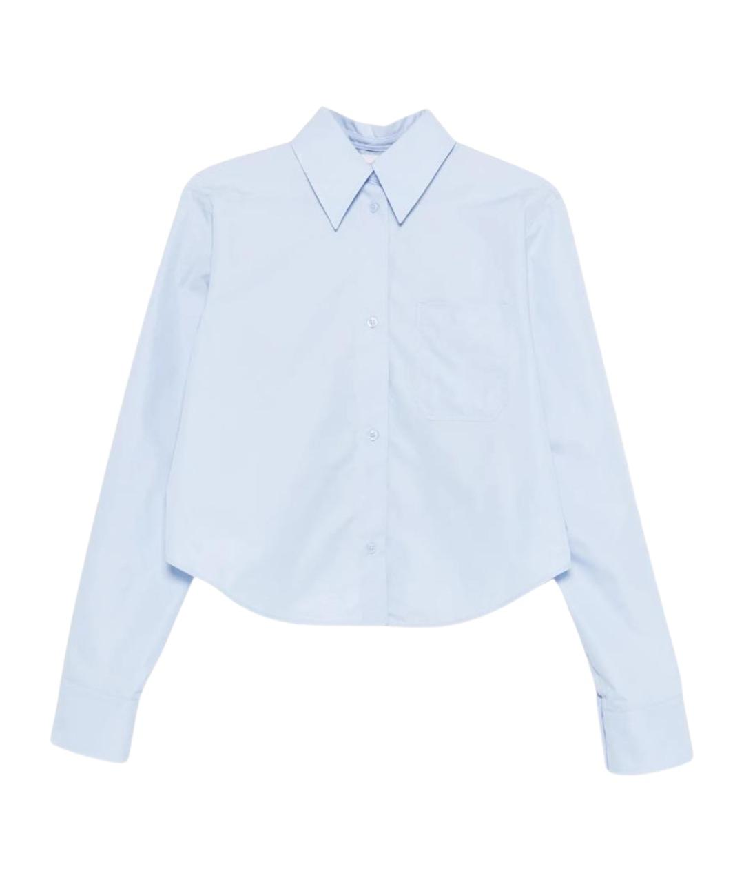 SPORTMAX Голубая хлопковая рубашка, фото 1