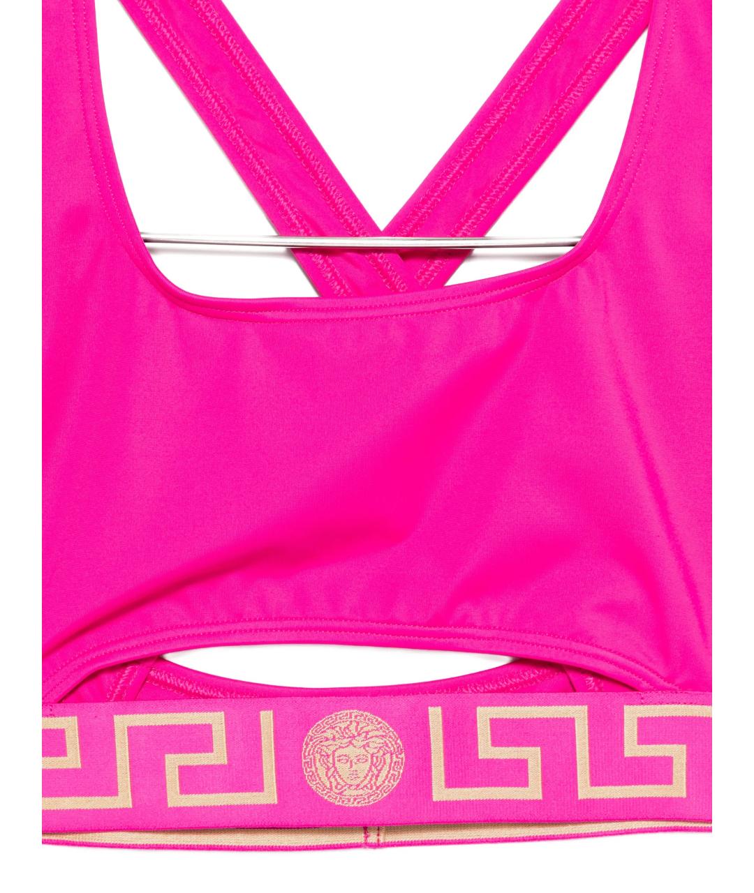 VERSACE Розовый полиамидовый купальник, фото 4