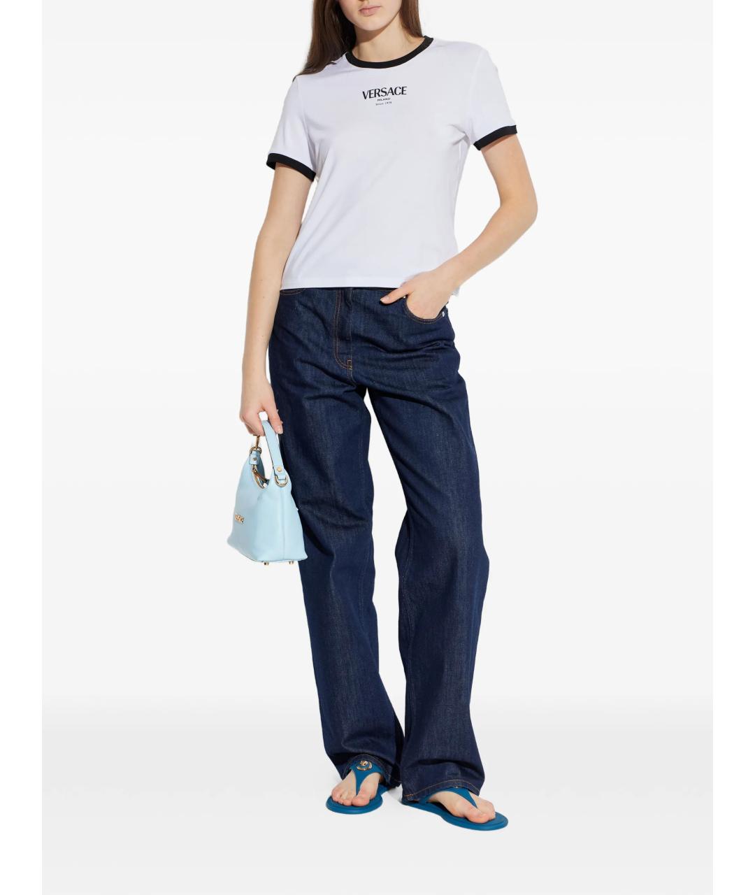 VERSACE Белая вискозная футболка, фото 2