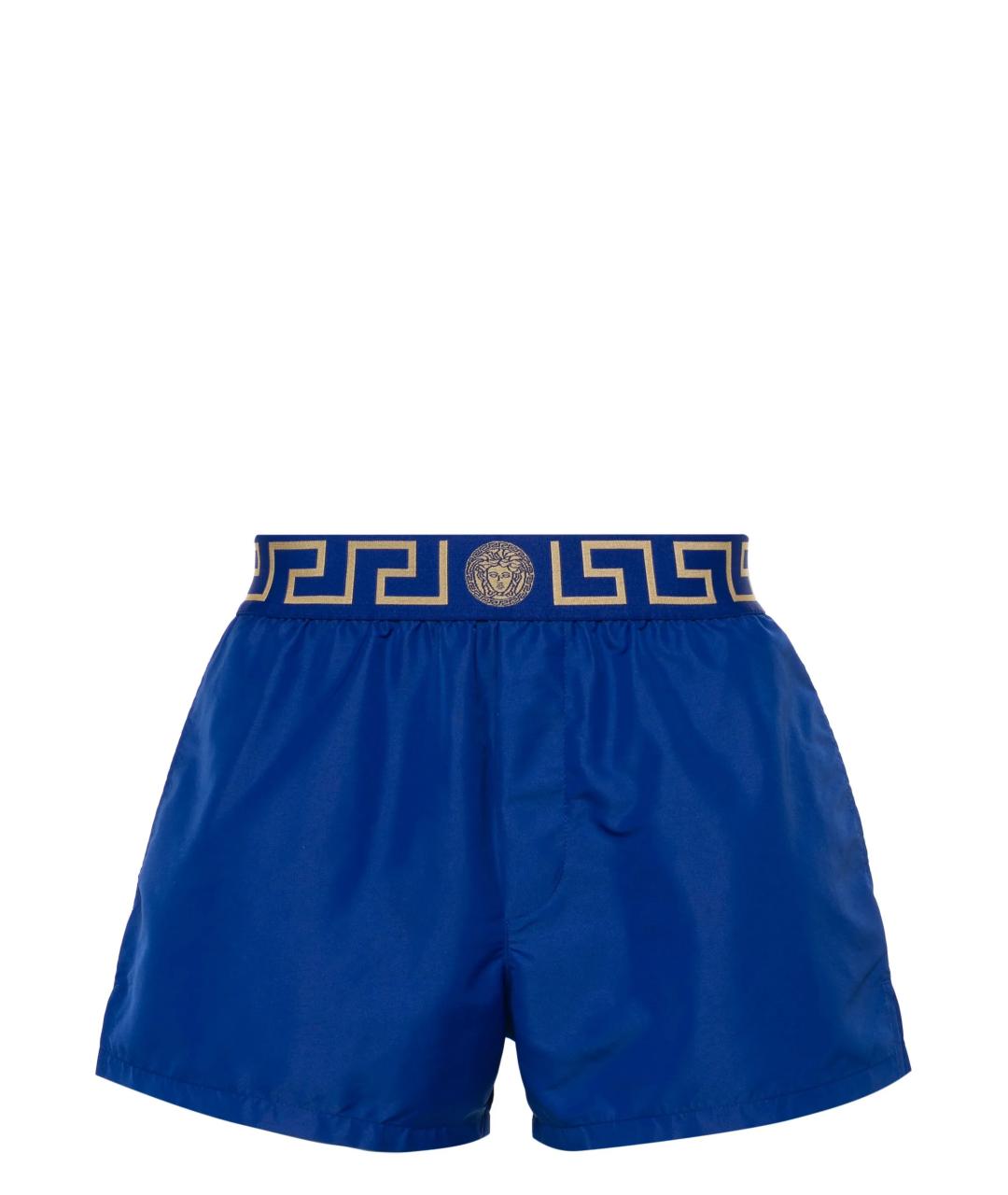 VERSACE Синие полиэстеровые плавки, фото 1