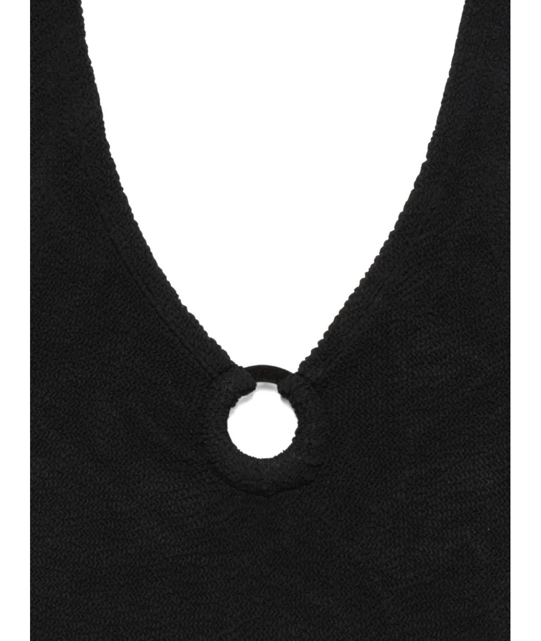 HUNZA G Черный полиамидовый купальник, фото 3